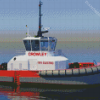 Tug Boat Diamond Painting