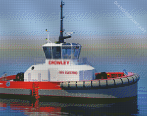 Tug Boat Diamond Painting