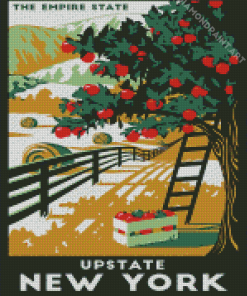 Upstate New York Poster Diamond Painting