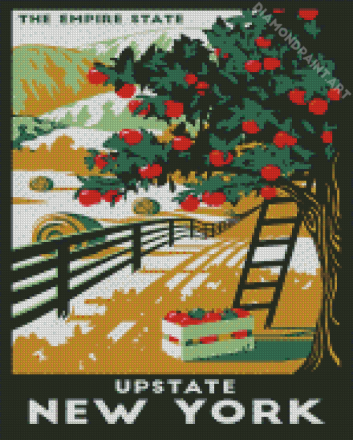 Upstate New York Poster Diamond Painting