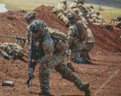 Us Army In War Diamond Painting