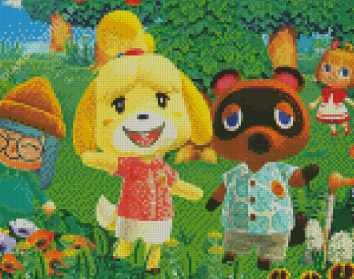 Video Game Animal Crossing Diamond Painting