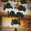 Wind Chimes Silhouette Diamond Painting