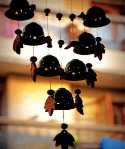 Wind Chimes Silhouette Diamond Painting