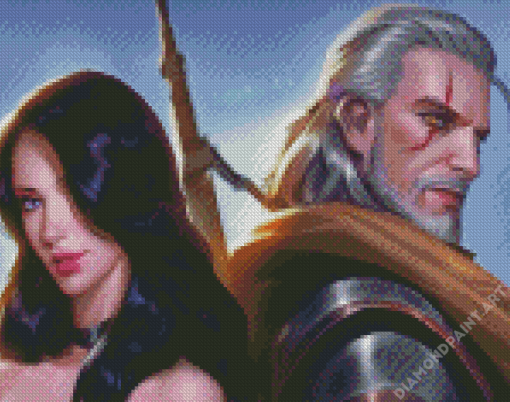 Yennefer And Geralt Art Diamond Painting