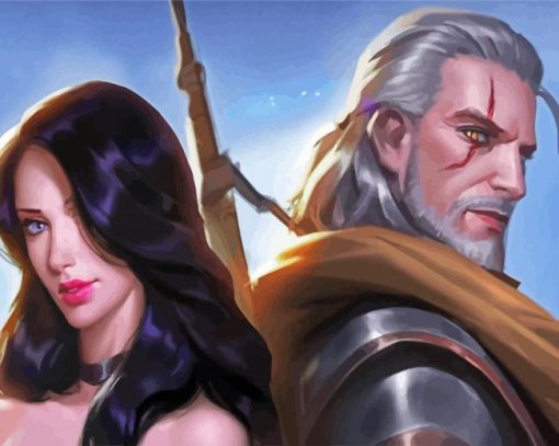 Yennefer And Geralt Art Diamond Painting