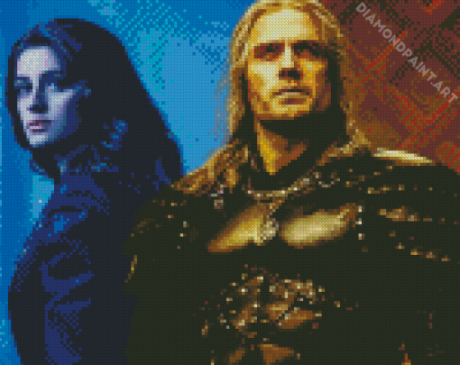 Yennefer And Geralt The Witcher Serie Diamond Painting