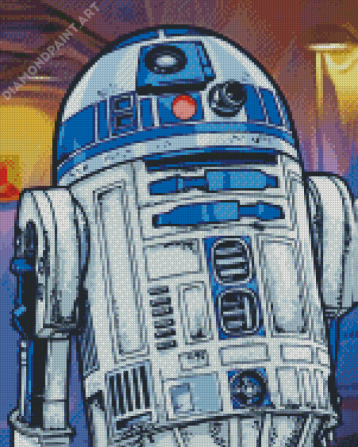 Aeshetic R2d2 Illustration Diamond Painting