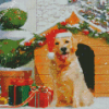 Aesthetic Dog Christmas Diamond Painting