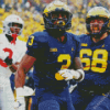 Aesthetic Michigan Wolverine Players Diamond Painting