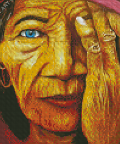 Aesthetic Old Lady Art Diamond Painting