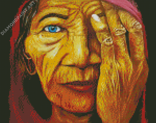 Aesthetic Old Lady Art Diamond Painting