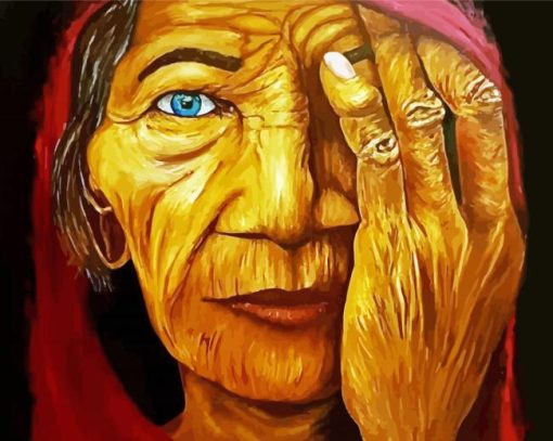 Aesthetic Old Lady Art Diamond Painting