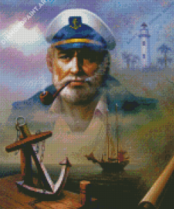 Aesthetic Sea Captain Diamond Painting