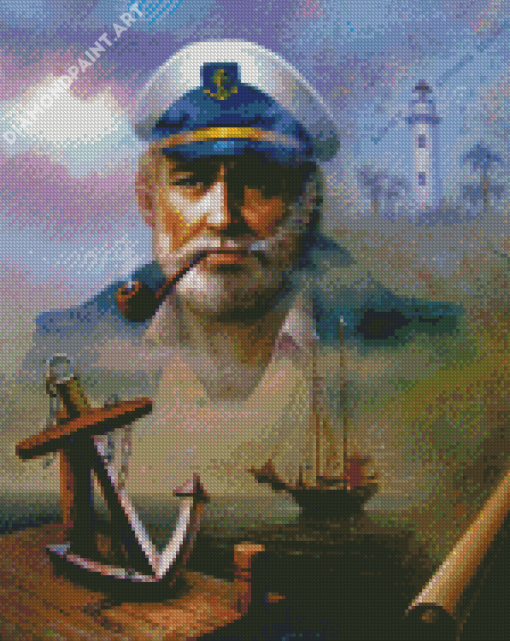 Aesthetic Sea Captain Diamond Painting