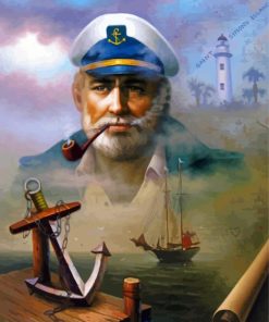 Aesthetic Sea Captain Diamond Painting