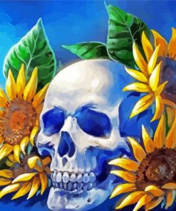 Skull Sunflower Art Diamond Painting