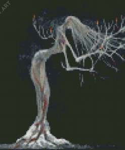 Aesthetic Tree Lady Diamond Painting