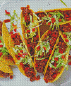 Aesthetic Beef Tacos Diamond Painting