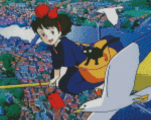 Aesthetic Kiki Delivery Service Diamond Painting