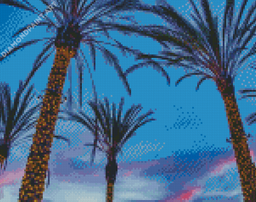 Aesthetic Palm Trees In California Diamond Painting