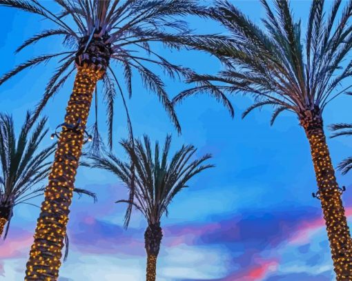 Aesthetic Palm Trees In California Diamond Painting