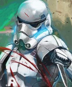 Aesthetic Storm Trooper Diamond Painting