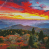 Aesthetic Sunset Appalachian Mountains Diamond Painting