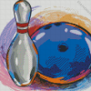 Aesthhetic Bowling Art Illustration Diamond Painting