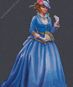 Animated Victorian Lady Diamond Painting