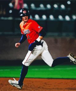 Auburn Tigers Baseball Player Diamond Painting