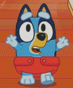 Baby Bluey Diamond Painting