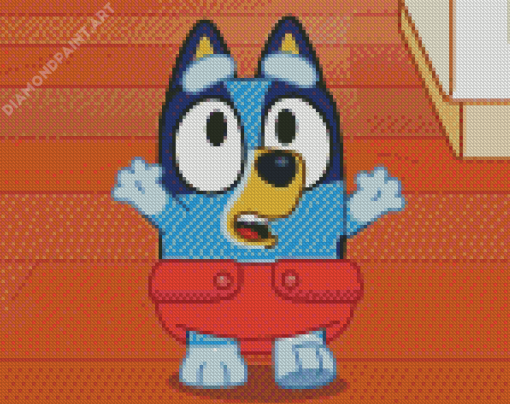 Baby Bluey Diamond Painting