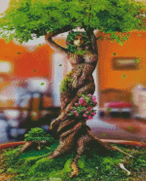 Beautiful Woman Tree Diamond Painting