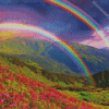 Beautiful Rainbow Landscape Diamond Painting