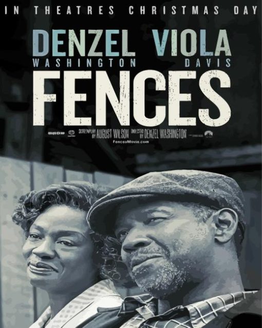 Black And White Fences Movie Poster Diamond Painting