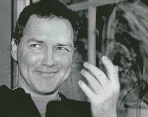 Black And White Norm Macdonald Diamond Painting