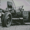 black And White Ratrod Car Diamond Painting