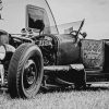 black And White Ratrod Car Diamond Painting