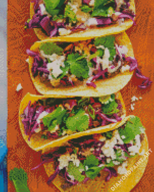 Black Bean Tacos Diamond Painting