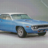 Blue 1971 Roadrunner Diamond Painting