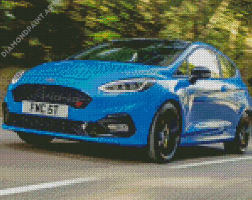 Blue Fiesta Diamond Painting