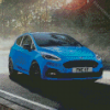 Blue Fiesta Car Diamond Painting