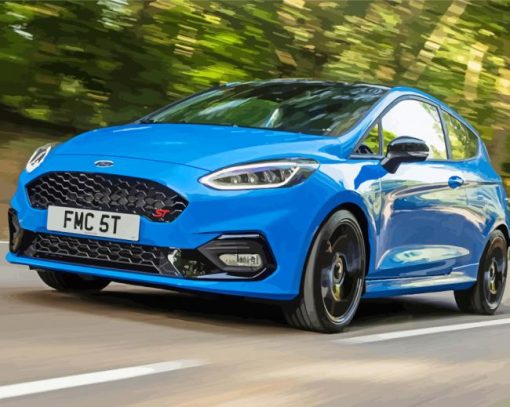 Blue Fiesta Diamond Painting