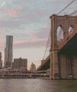 Brooklyn Bridge And Trade Centres New York Diamond Painting