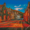 Cute English Village Diamond Painting