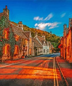 Cute English Village Diamond Painting