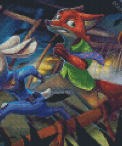 Disney Nick Wilde Judy Hopps Diamond Painting