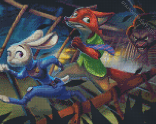 Disney Nick Wilde Judy Hopps Diamond Painting