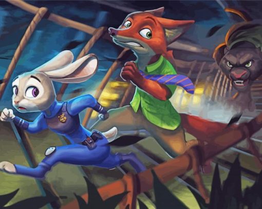 Disney Nick Wilde Judy Hopps Diamond Painting